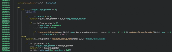 [ImageSource: Elastic Security]

Pumakit using ftrace to hook Syscalls.

The malware uses the internal Linux function tracer (ftrace) to hook into as many as 18 different system calls and various kernel functions such as "prepare_creds," and "commit_creds" to alter core system behaviors and accomplish its goals.

<https://www.kernel.org/doc/html/latest/trace/ftrace.html>

"Unique methods are used to interact with Pumakid, including using the rmdir() syscall for privilege escalation and specialized commands for extracting configuration and runtime information," the researchers said.