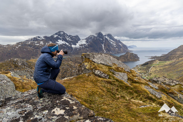 Falko Burghausen photographing landscapes on Lofoten Islands