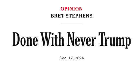 Opinion
Bret Stephens

Done With Never Trump