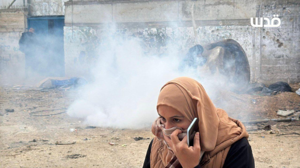 Picture of one of the millions of bombing sites in Gaza 