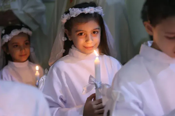 His visit came as Pope Francis said there was ‘so much cruelty’ in Gaza, with children ‘machine-gunned’ and schools and hospitals bombed [Omar Al-Qattaa/AFP]