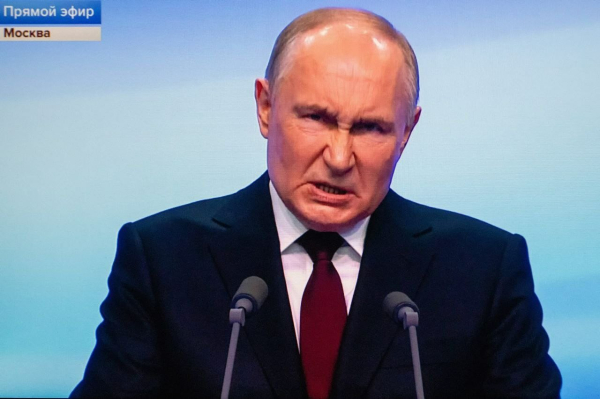 Angry Vladimir Putin