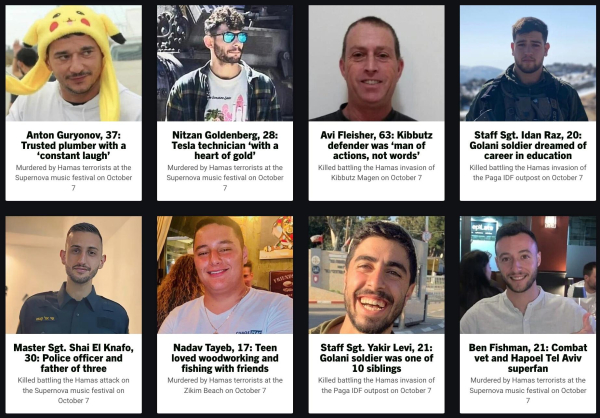 Stories of civilians and soldiers killed since Hamas’s onslaught on Israel on October 7, 2023