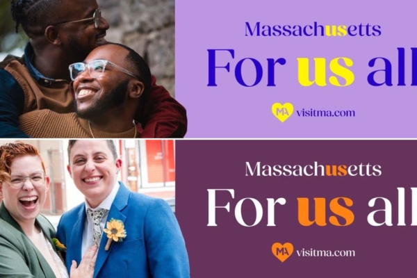 billboards that Massachusetts placed in Texas and Florida to invite lgbtq people to immigrate.