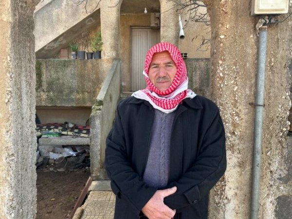 Ahmed Ali Taha, chef du village d'al-Horeya, sur le Golan syrien. © Joseph Confavreux / Mediapart