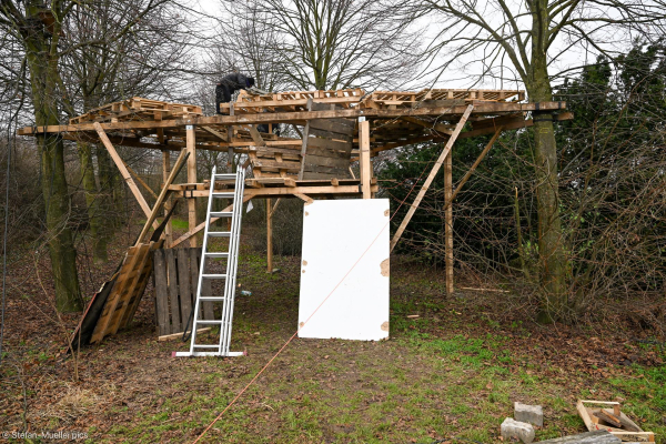 Neue Häuser werden gebaut. Lützerath, 04.01.2023