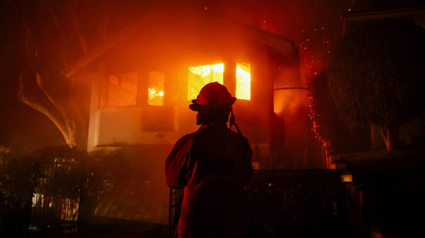 Los Angeles County wildfires tear through southern California