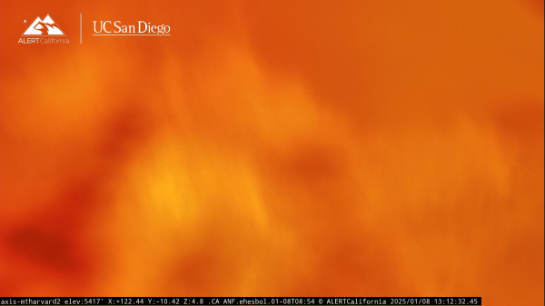 Last image of the Mt. Harvard Camera, which appears to be just images of flame or flames in smoke