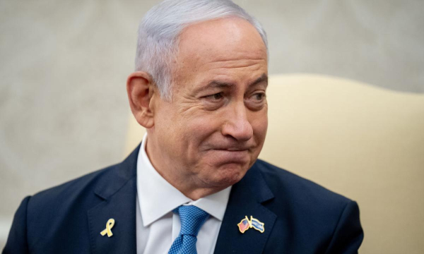 Benjamin Netanyahu, el pasado 25 de julio, durante una visita a Joe Biden en la Casa Blanca. (Andrew Harnik / Getty)