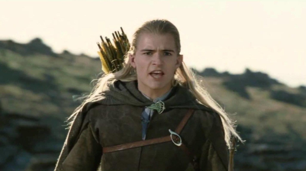 Legolas from Lord of the Rings, famously crying "They're taking the Hobbits to Isengard!"