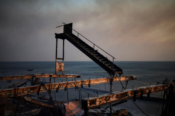 A staircase in Malibu, January 8, 2025
Daniel Cole