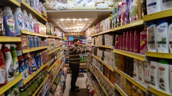 A man in a shop in Syria