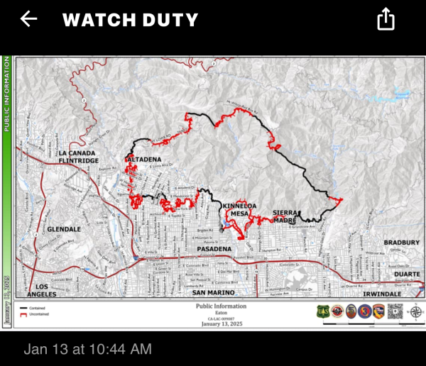 Graphic Eaton Fire perimeter