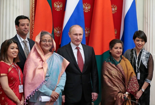 Tulip Sadiq with ex Bangladesh killer and dictator and current Killer and disctator Putin