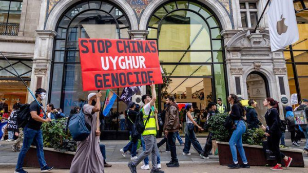 Una protesta contra la violació de drets als uigurs per part de la Xina (Europa Press/Hesther Ng)