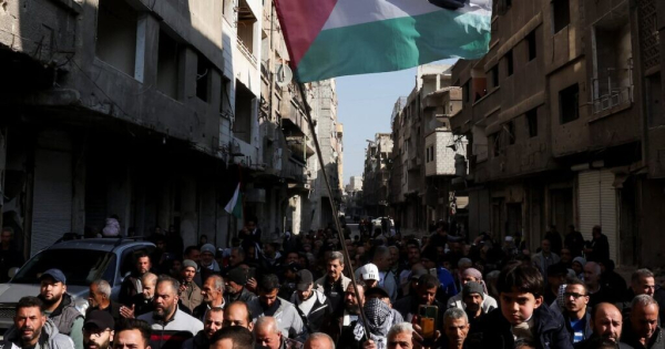 Palestinian refugees in Syria's Yarmouk camp reflect on shared suffering after Gaza ceasefire