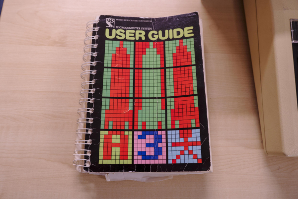 Photo of the BBC microcomputer User Guide.