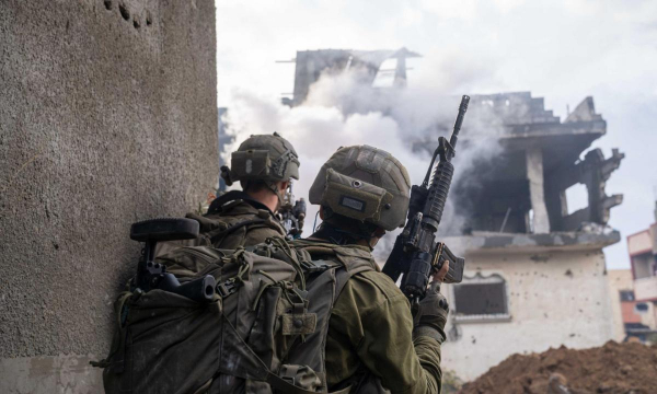 Vista de tropas israelíes, durante sus operaciones en la zona de Beit Hanoun en la Franja de Gaza (Ejército de Israel)