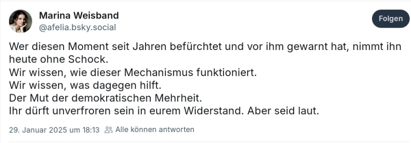 Marina weisband, wer diesen Moment seit Jahren befürchtet und vor ihm gewarnt hat nimmt ihn heute ohne Schock wir wissen wie dieser Mechanismus funktioniert .....