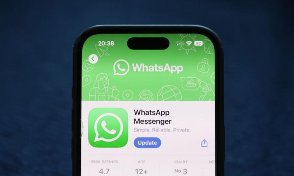 Una imagen de la opción de descarga de WhatsApp. (GETTY)