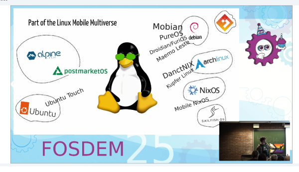 A slide from the presentation "postmarketOS: what is it and what's new?" by ollieparanoid.

The "Linux Mobile Multiverse" slide shows many of the distros that are either based or not-based:
- Alpine Linux: postmarketOS
- Ubuntu: Ubuntu Touch
- Debian: Mobian, PureOS, Droidian/FunOS, Maemo Leste
- Arch Linux/ARM: DanctNIX, Kupfer Linux
- NixOS: Mobile NixOS
- SailfishOS