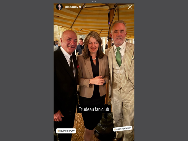 Kevin, O’Leary, Danielle Smith and Jordan Peterson at Mar-a-Lago. Selling out their country by kissing the ring of convicted rapist and felon Trump.