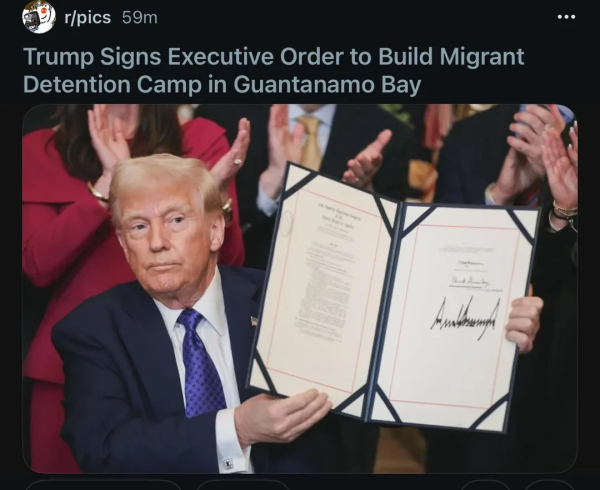 Trump Signs Executive Order to Build Migrant Detention Camp in Guantanamo Bay