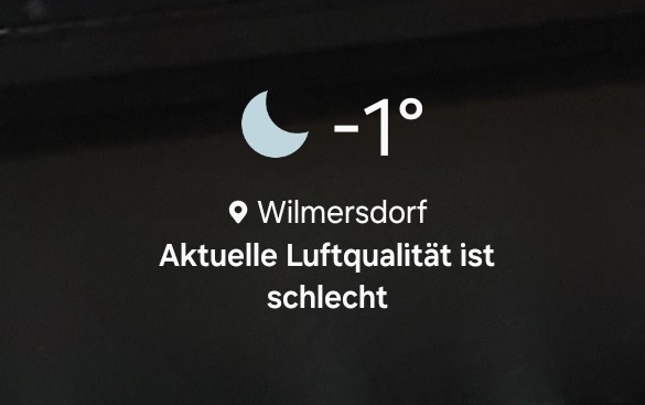 Wilmersdorf -1° aktuelle luftqualität ist schlecht