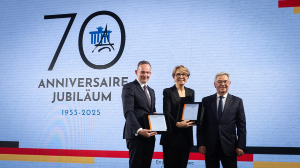 Bundesminister Volker Wissing in Paris. Hier: Deutsch-Französische Industrie- und Handelskammer - Zu 70 Jahre deutsch-französische Freundschaft und der Verleihung der Deutsch-Französischen Preise in den Bereichen Wirtschaft, Technologie & Kulturwirtschaft