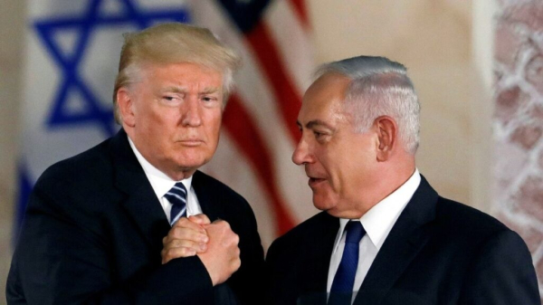 US President Donald Trump with Israel Prime Minister Benjamin Netanyahu.