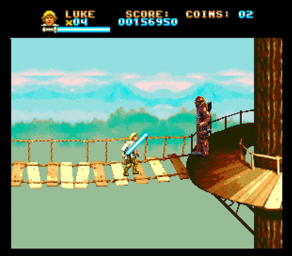 [ImageSource: Earok]

Which is an unofficial game from the cult-classic SNES Super Star Wars series, and loosely based on the outrageous The Star Wars Holiday Special from 1978.

Requirements:
AGA, CD32 Pad | Music is CD32 only | 020/2MB Chip minimum | 030 or Fast RAM recommended but not required