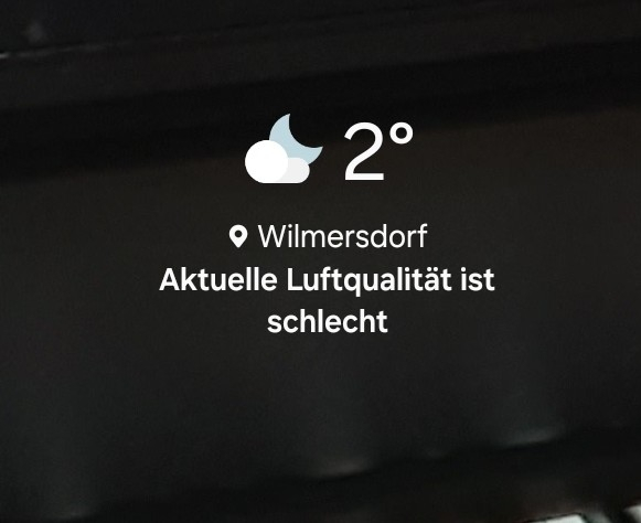 Wilmersdorf 2 Grad aktuelle luftqualität ist schlecht