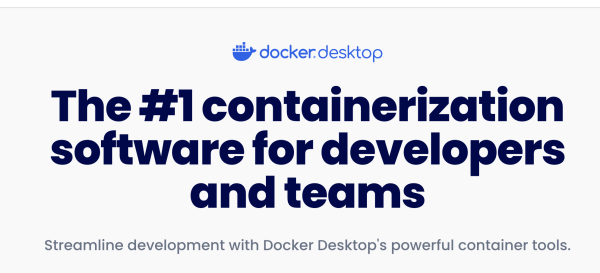 docker.desktop The #1containerization software for developers and teams 