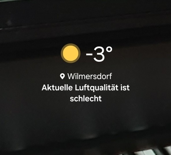 -3 Grad Wilmersdorf heute aktuelle luftqualität ist schlecht