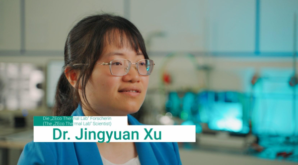 Dr. Jingyuan Xu im ZEco Thermal Lab am KIT