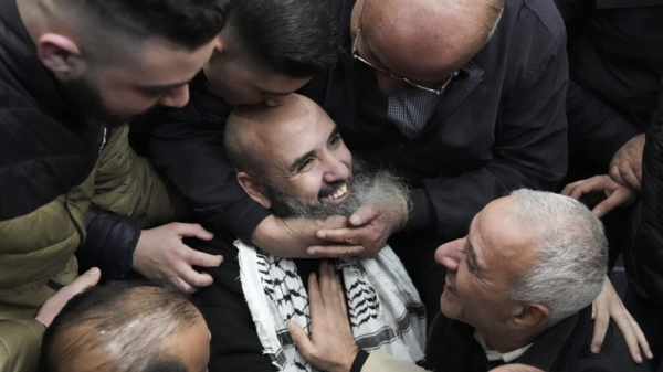 Middle East latest: Israel releases over 300 Palestinian prisoners after receiving 3 more hostages