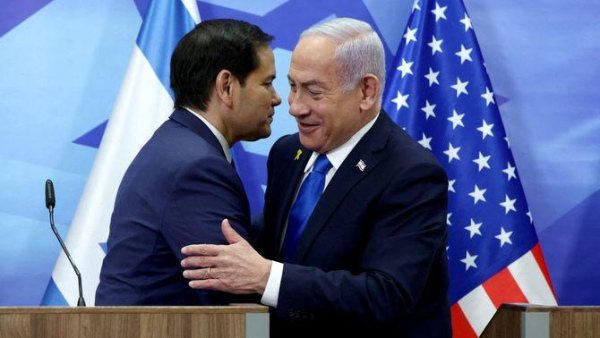 El secretari d'Estat nord-americà, Marco Rubio, ha començat una gira pel Pròxim Orient (Reuters/Evelyn Hockstein/Pool)