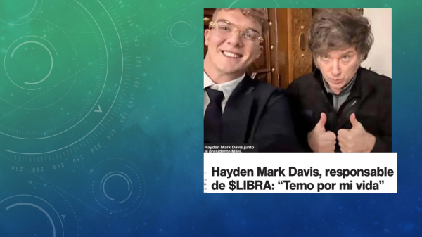 Hayden Mark resposabe de $LIBRA: Temo por mi vida