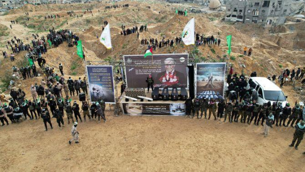 Hamas va entregar els quatre cossos dijous amb un acte propagandístic a Khan Yunis (Reuters)