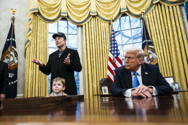 Musk's son spread snot over the Oval Office Resolute desk. Trump is having it refinished.