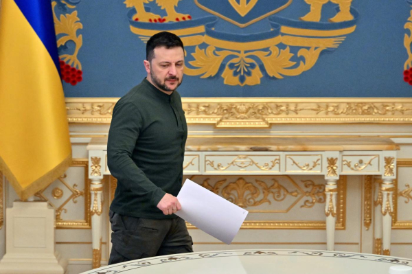 Ukraine President Volodymyr Zelensky has accused President Trump of living in a ‘disinformation space’ about the war. Photo: sergei supinsky/Agence France-Presse/Getty Images