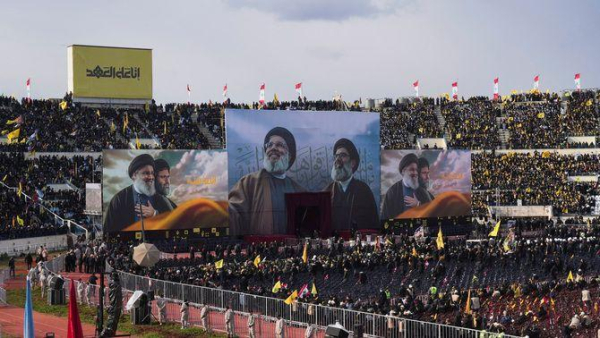 L'estadi Camille Chamoun, a Beirut, s'omple pel funeral de Hassan Nasrallah (Reuters/Mohammed Yassin)