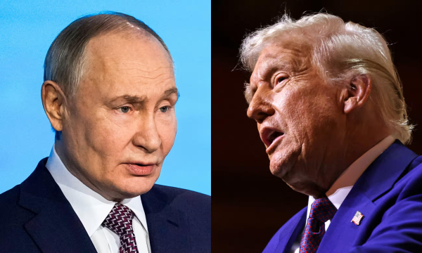 ladimir Putin and Donald Trump.
Composite: AP, AFP via Getty Images