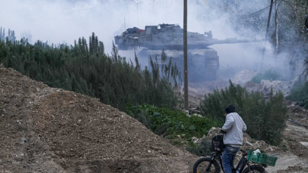 Israeli tanks move into the occupied West Bank