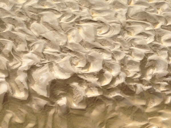 Chaotic sand ripples