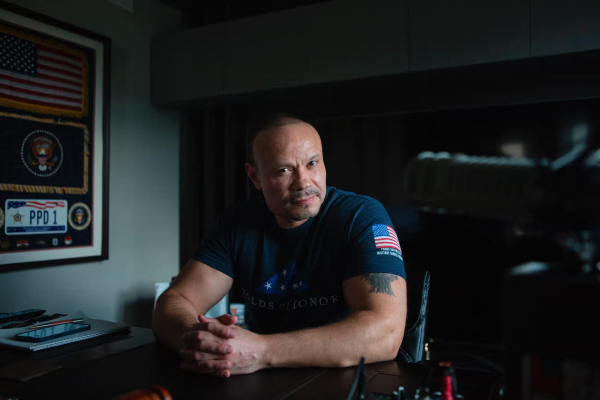 Dan Bongino, a conservative commentator, is photographed in Stuart, Florida, on 18 March 2021.
Photograph: The Washington Post/Getty Images