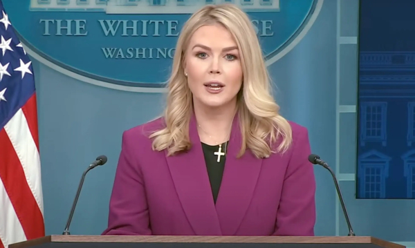 White House press secretary Karoline Leavitt in January Courtesy The White House/YouTube