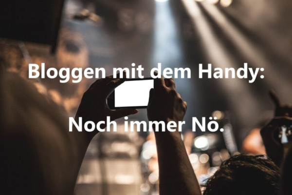 Bloggen mit dem Handy: Noch immer Nö. - Image by SplitShire from Pixabay