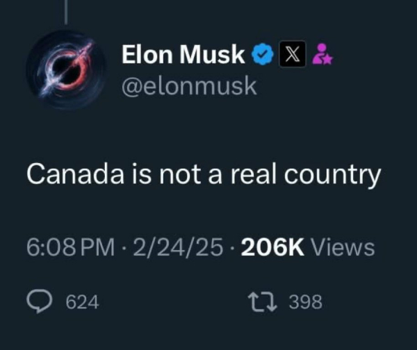 Elon Musk Kanada is not a real country