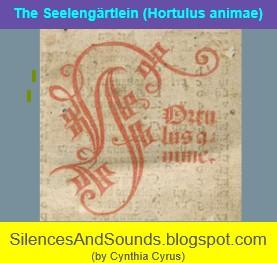 The Seelengärtlein (Hortulus animae) -- the image centers the fancy red initial "H" that is part of the book's title. 